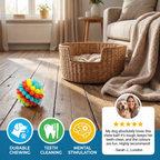 Colorful Bumpy Dog Chew Ball – Fun, Durable Toy for Chewing & Play