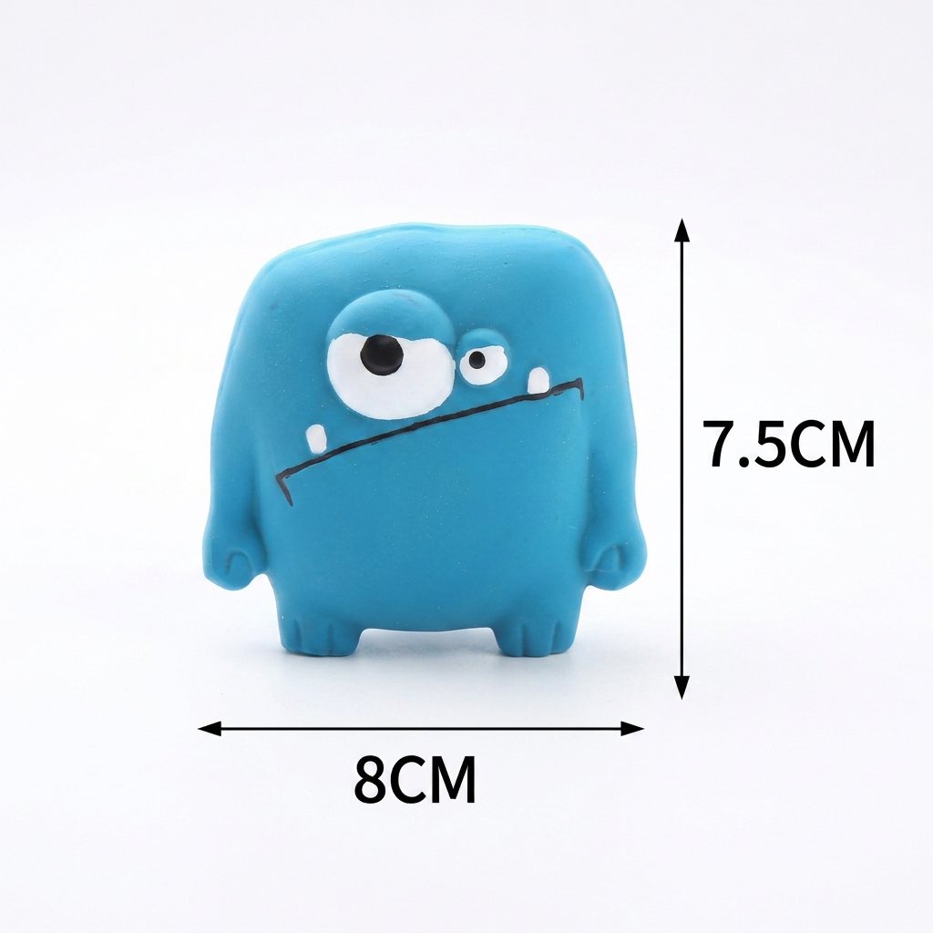Durable Natural Monster Latex Squeaky Dog Toy