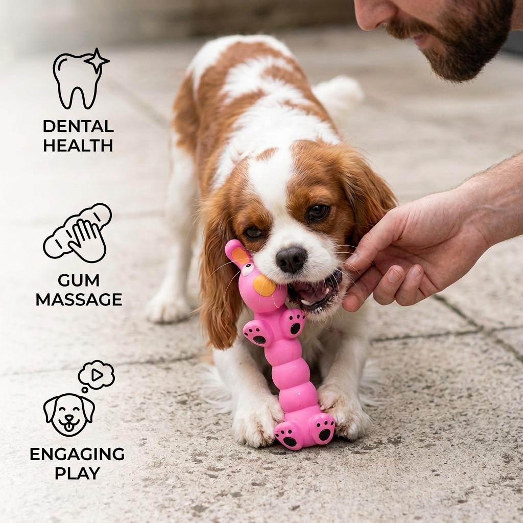 Flexible Animal-Shaped Dog Chew Toy – Squeaky, Bouncy & Teething-Soothing!