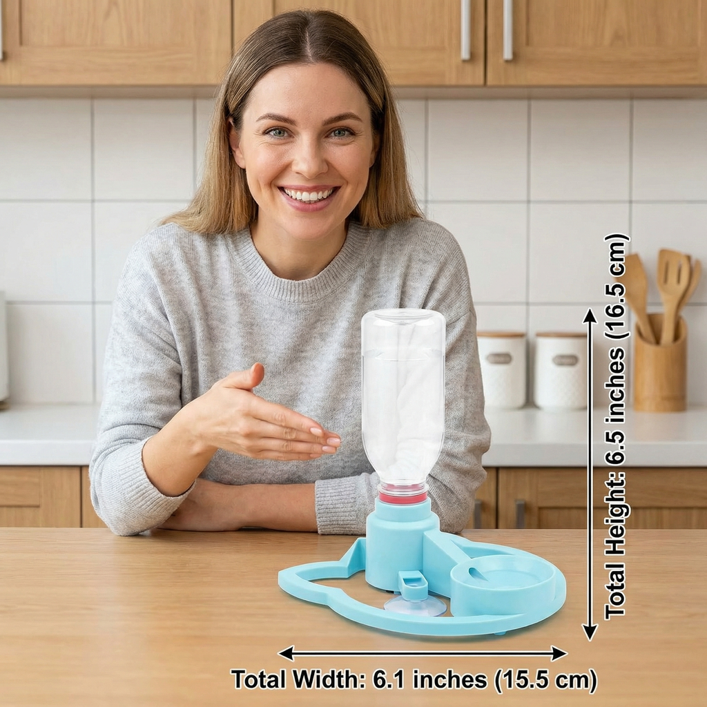 Automatic Pet Water Dispenser – No Power Needed, Spill-Proof & Travel-Friendly