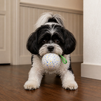 Indestructible Squeaky Dog Ball – Bite-Resistant Tug & Fetch Toy for Energetic Dogs