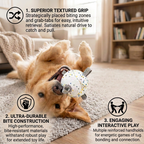 Eco-Friendly Indestructible Dog Ball – Bite-Resistant Tug & Fetch Toy