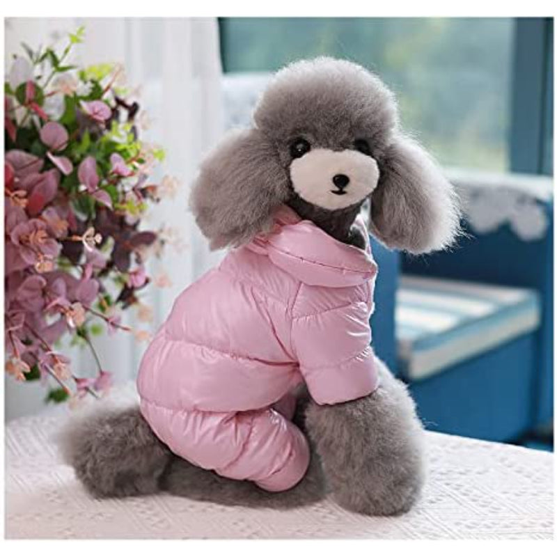 Winter Puppy Dog Coat – Waterproof & Windproof Fleece Snowsuit for Small Dogs