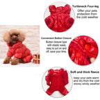 Winter Puppy Dog Coat – Waterproof & Windproof Fleece Snowsuit for Small Dogs