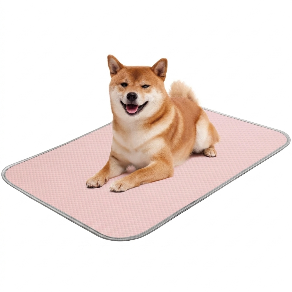 Washable Self-Cooling Ice Silk Pet Mat – Instant Summer Relief for Dogs & Cats