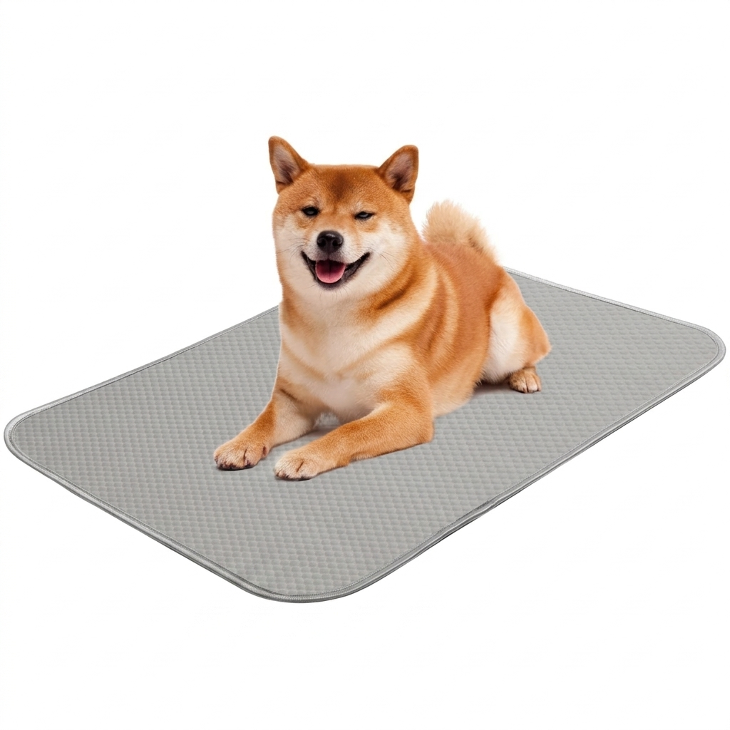 Washable Self-Cooling Ice Silk Pet Mat – Instant Summer Relief for Dogs & Cats