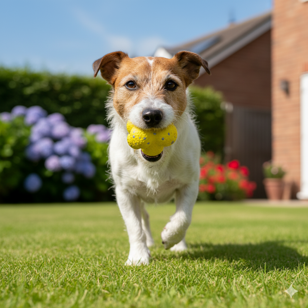 Durable Bouncing Dog Ball – Stress-Relieving Toy in Fun Dog Colors