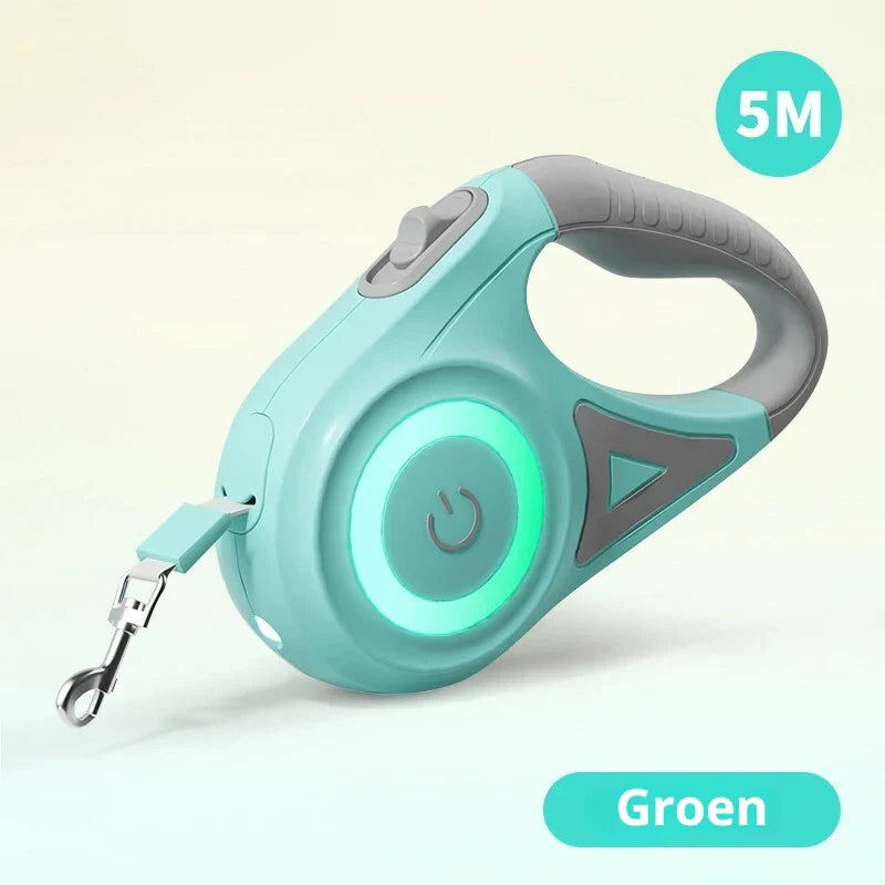 GlowLeash Walk – Glow-in-the-Dark Dog Leash with Built-in Flashlight
