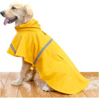 Dog Raincoat for Large Dogs – Waterproof Hoodie with Reflective Strips, Rain Poncho Jacket for XL to XXXL Breeds