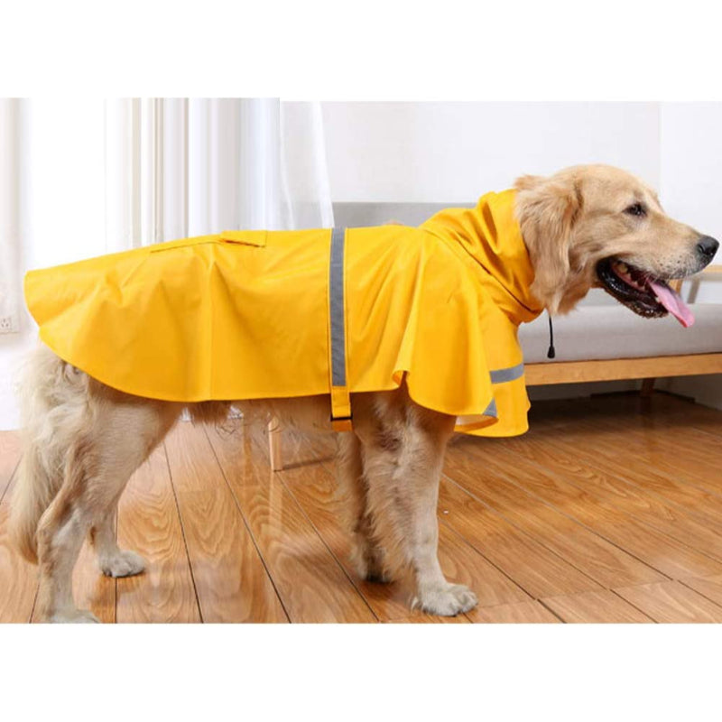 Dog Raincoat for Large Dogs – Waterproof Hoodie with Reflective Strips, Rain Poncho Jacket for XL to XXXL Breeds