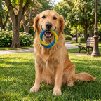 Durable Woven Ring Tug & Chew Toy for Dogs – Tough, Interactive, Vet-Approved Fun