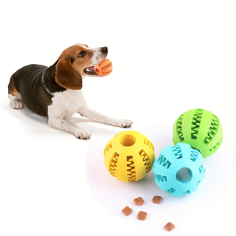 Interactive Dog Treat Ball – Rolling Puzzle Toy for Mental Stimulation & Slow Feeding