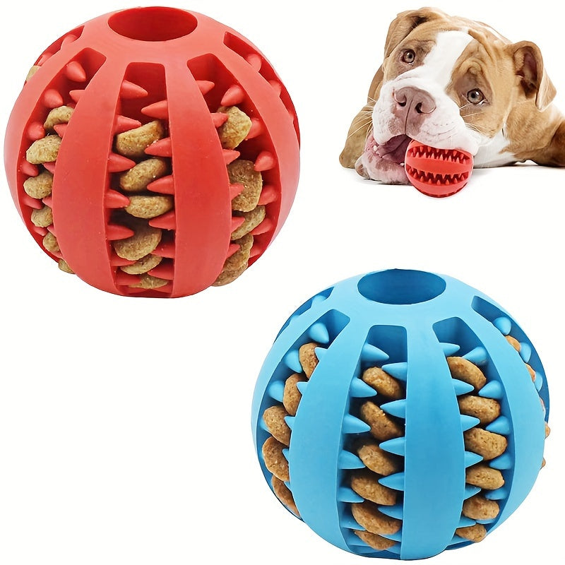Interactive Dog Treat Ball – Rolling Puzzle Toy for Mental Stimulation & Slow Feeding