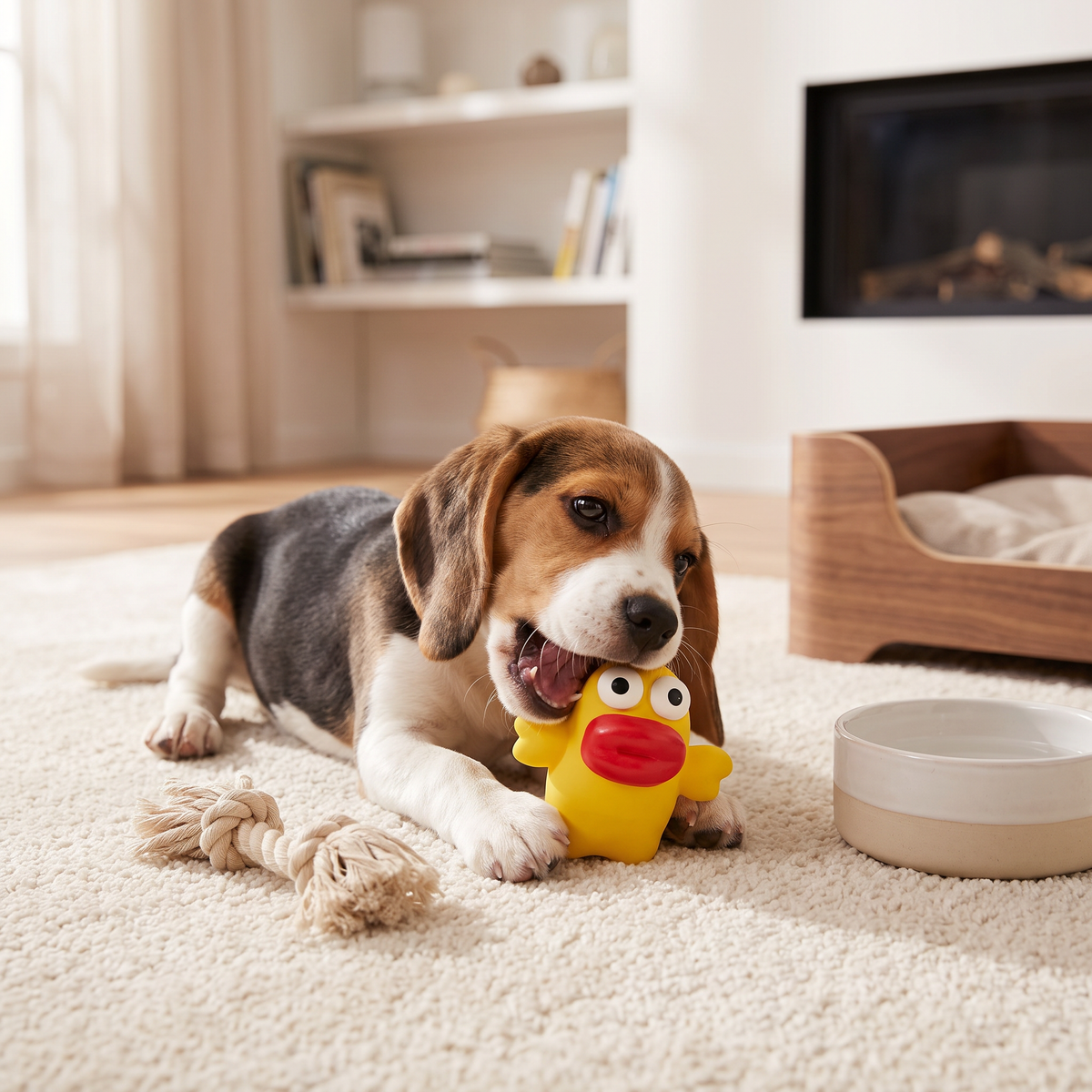 Interactive Chew & Squeak Puppy Toy – Fun, Durable Dog Chew Toy for Teething Puppies