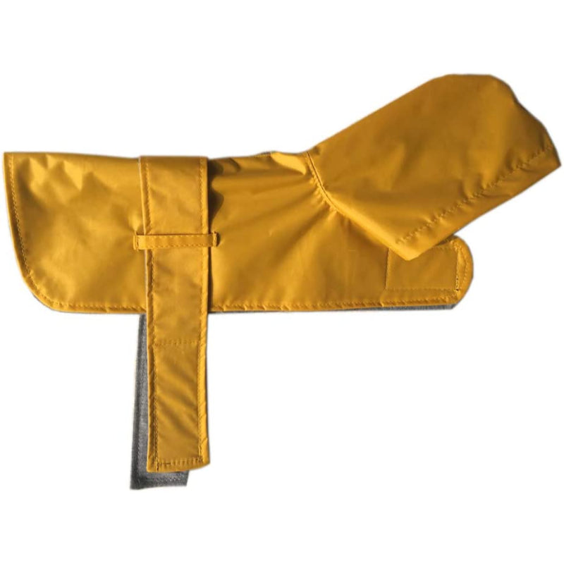 Hooded Dog Raincoat with Leash Hole — Waterproof Double-Layer Rain Jacket with Soft Cotton Lining for Small, Medium & Large Dogs (10 Sizes)