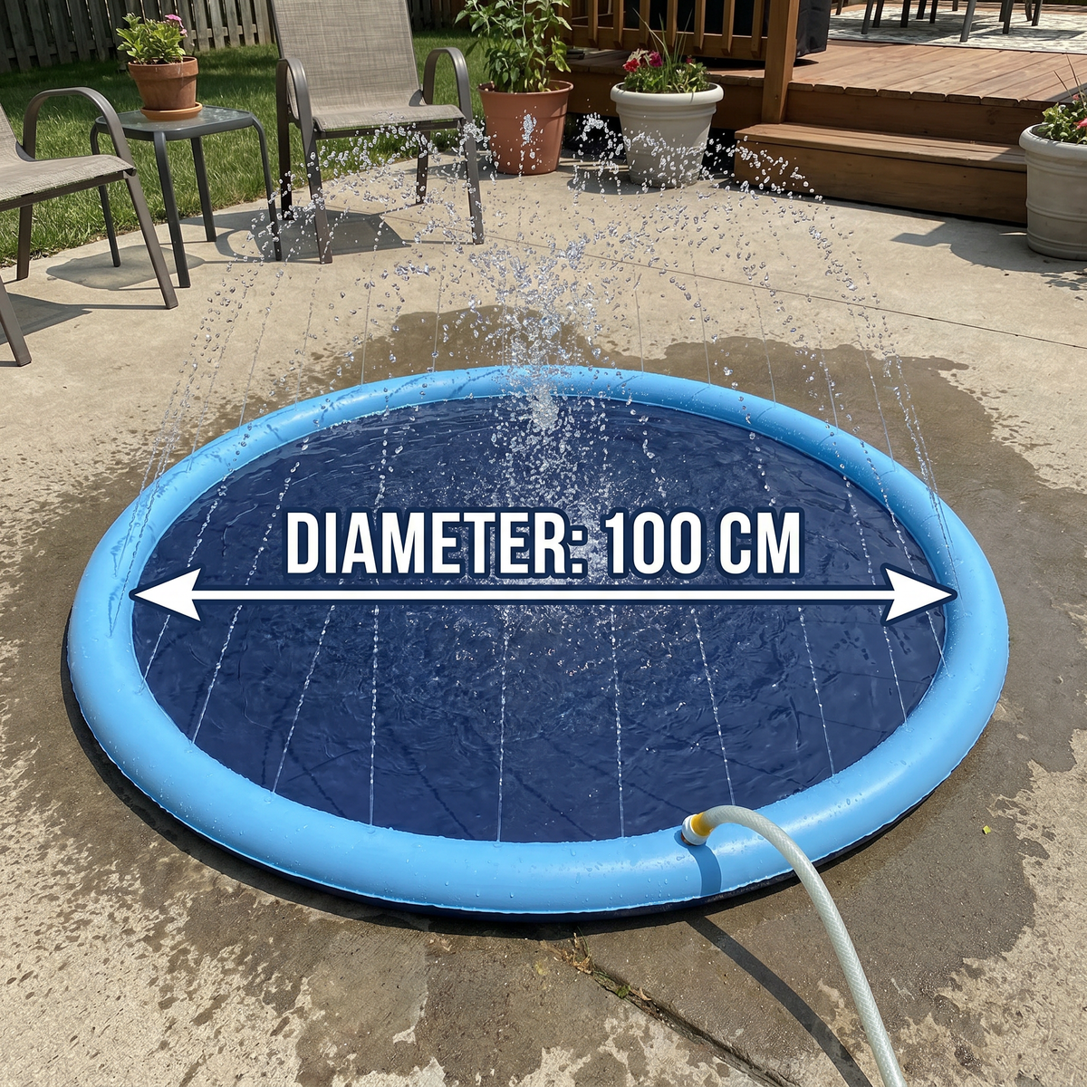 Durable Dog Splash Fountain Pad – Keep Your Pup Cool & Active All Summer!