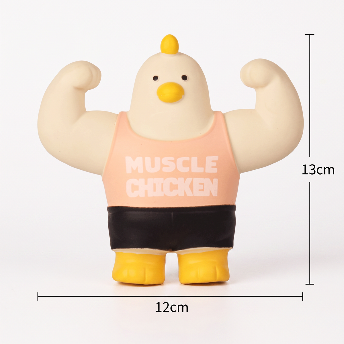 Durable Squeaky Muscle Buddy Dog Toy