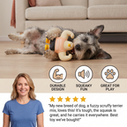 Durable Squeaky Muscle Buddy Dog Toy