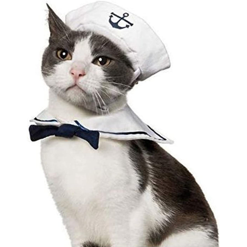 Pet Holiday Hat: Santa, Birthday, Halloween, Christmas, Leprechaun & Sailor Costumes
