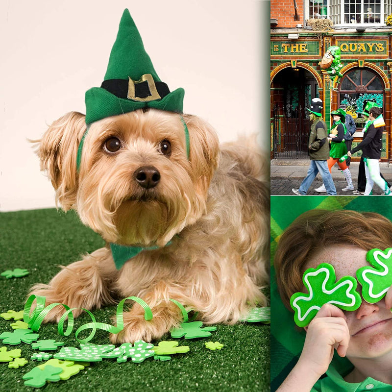 Pet Holiday Hat: Santa, Birthday, Halloween, Christmas, Leprechaun & Sailor Costumes