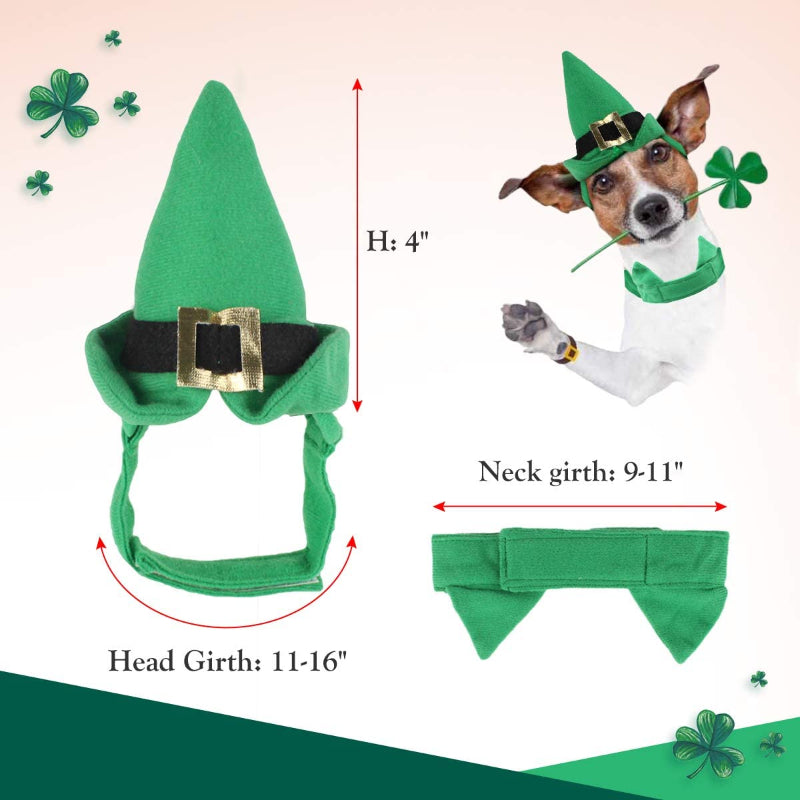 Pet Holiday Hat: Santa, Birthday, Halloween, Christmas, Leprechaun & Sailor Costumes