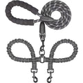 Heavy-Duty Dog Leash with Shock-Absorbing Bungee – Tangle-Free & 360° Swivel Clasp