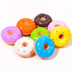 Colorful Squeaky Donut Dog Toy