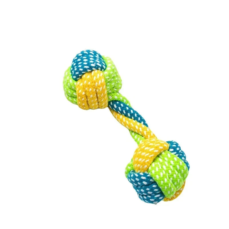 PlayPaw Rope Ball Dog Toy – Dental Chew Toy for Small & Medium Dogs