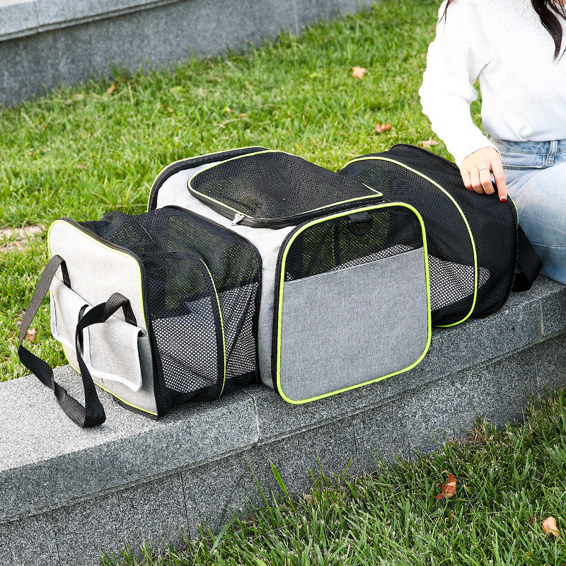 Foldable Pet Carrier Bag – Lightweight, Ventilated & Travel-Ready