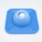 2-in-1 Slow Feeder Dog Bowl with Removable Lick Mat
