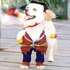 Pirate Pet Costume with Hat for Dogs & Cats – Fun Halloween Dog Outfit & Cat Dress-Up