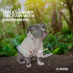 Waterproof Dog Rain Jacket with Hood & Leash Hole – Lightweight, Adjustable Fit for Small to Large Dogs