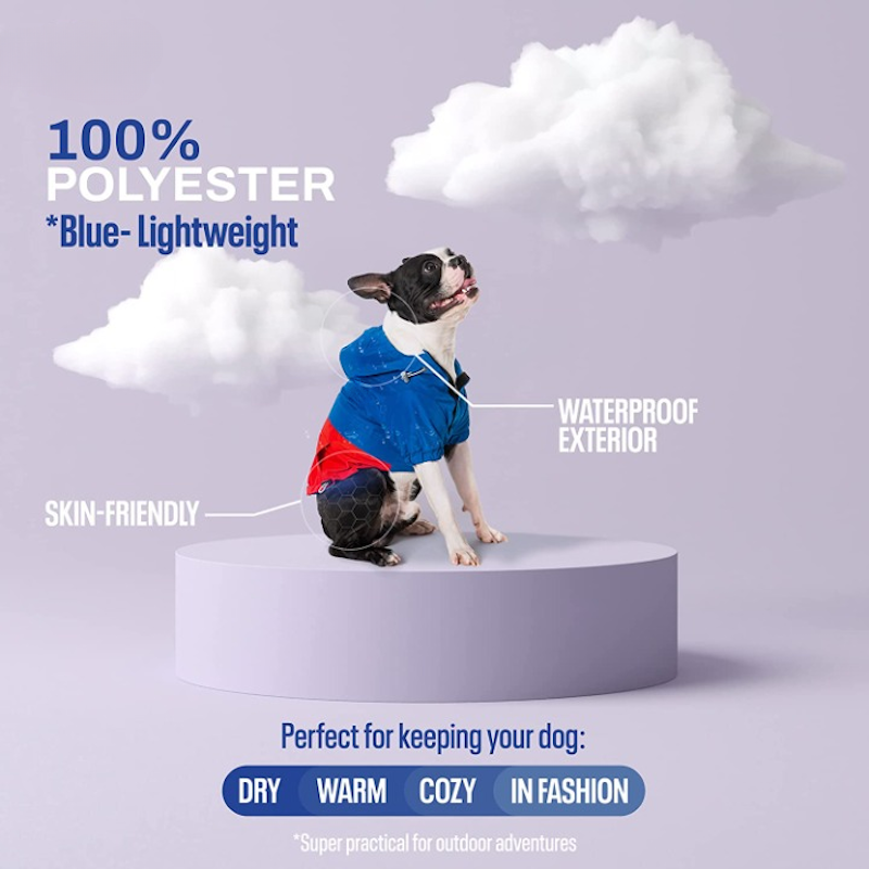 Adjustable Dog Raincoat with Hoodie – Waterproof, Breathable & Skin-Friendly