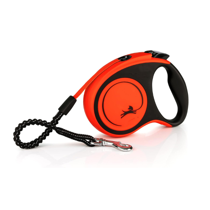 Tangle-Free Retractable Dog Leash – 5M Extendable Pet Leash with Easy-Press Brake & Lock