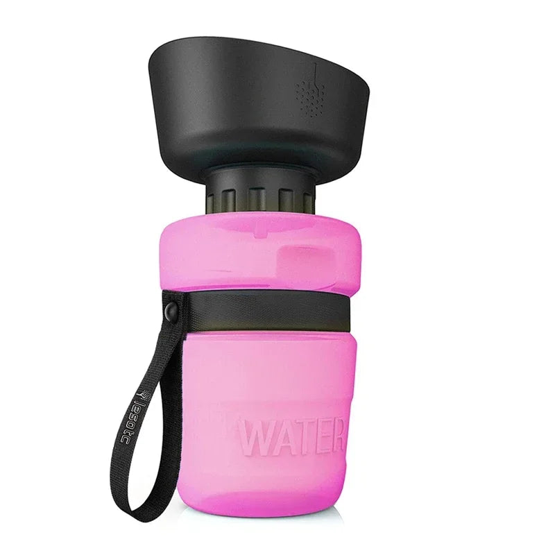 Foldable Dog Water Bottle with Built-In Bowl – WaterPaws