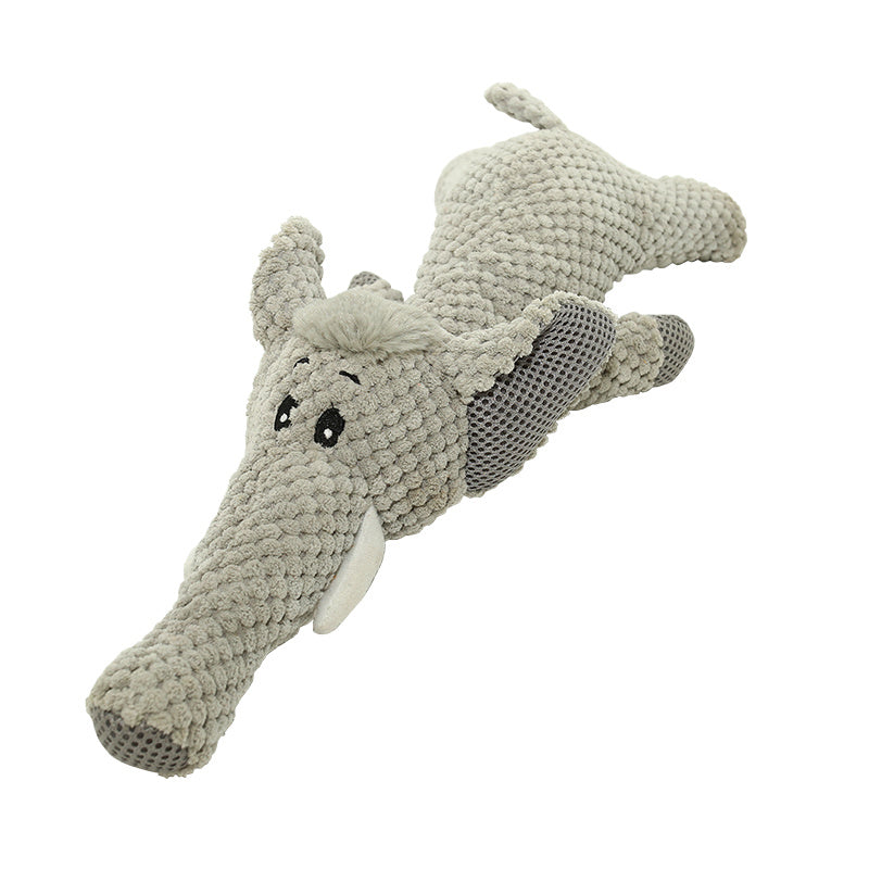Squeaky Plush Dog Toys for Small & Medium Dogs — Fun Cartoon Animal Chew Toys