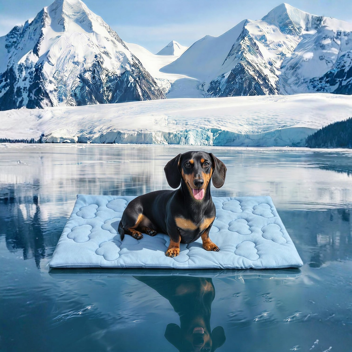 Dual-Sided Portable Dog Cooling Mat – Instant Chill, No Power Needed