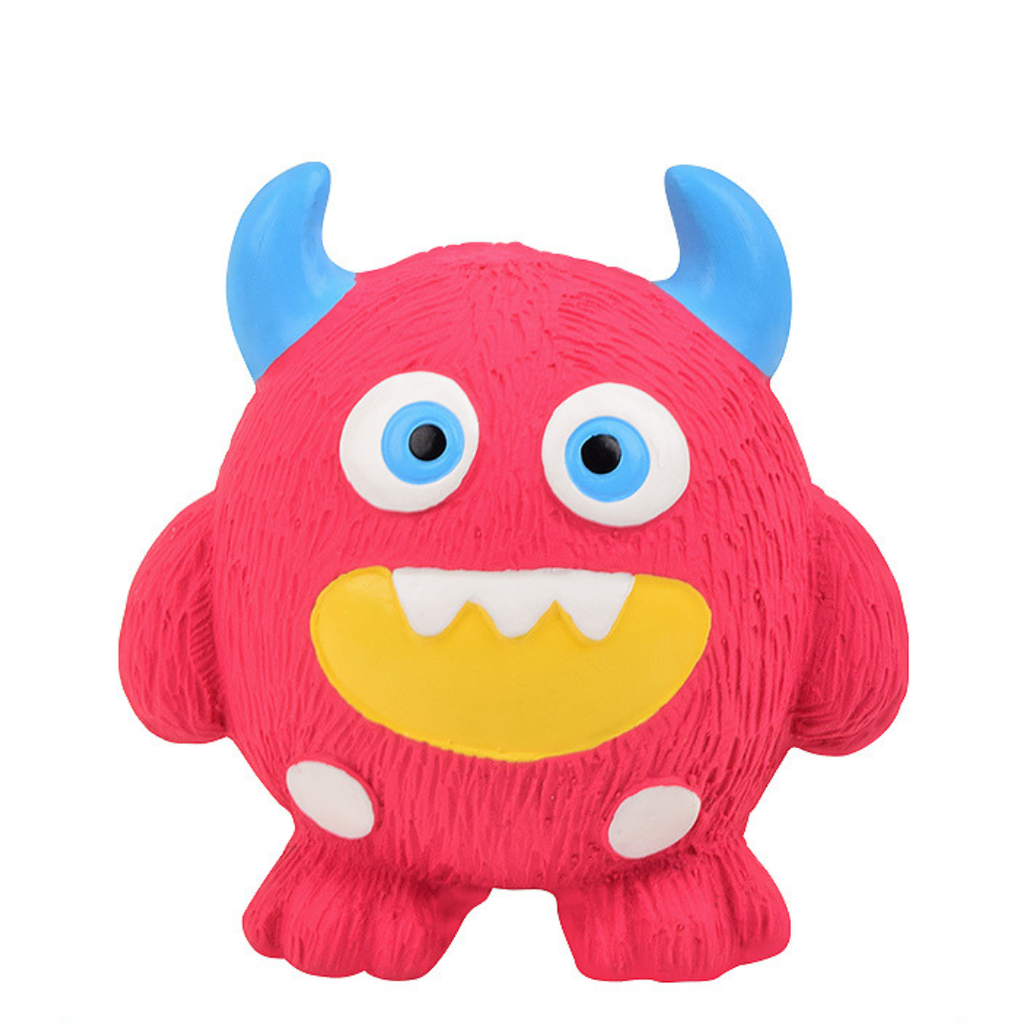 Durable Eco-Friendly Monster Teeth-Cleaning Squeaky Dog Toy
