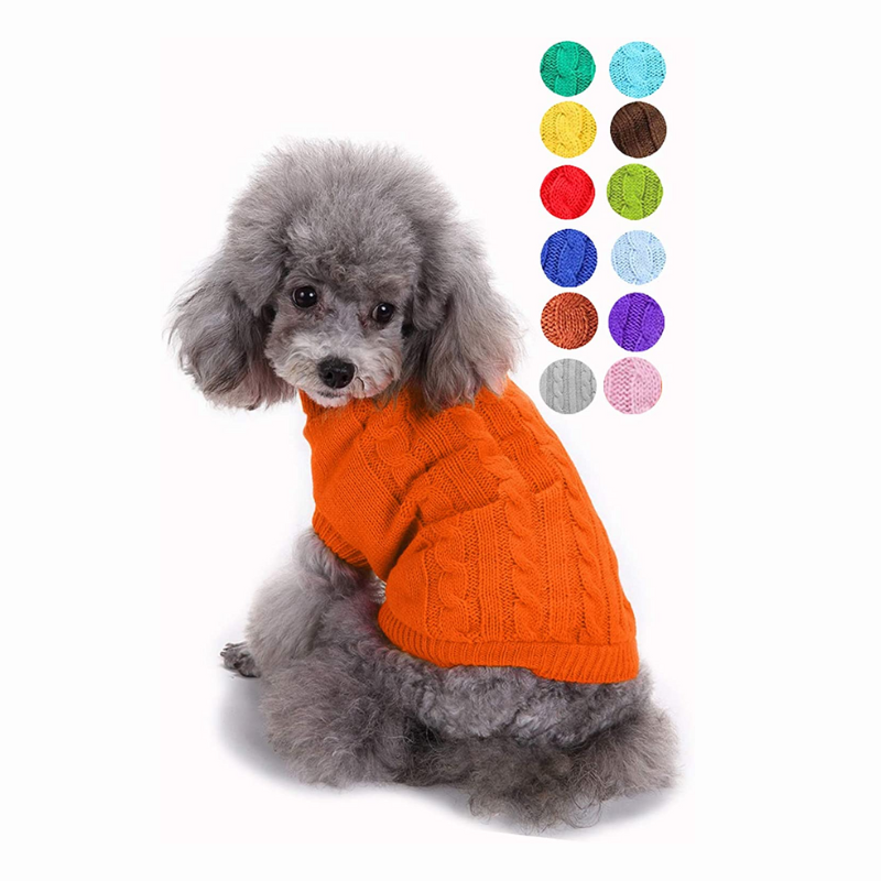 Cozy Knit Dog Sweater – Warm, Soft & Adorable Winter Pullover for Small Dogs & Cats
