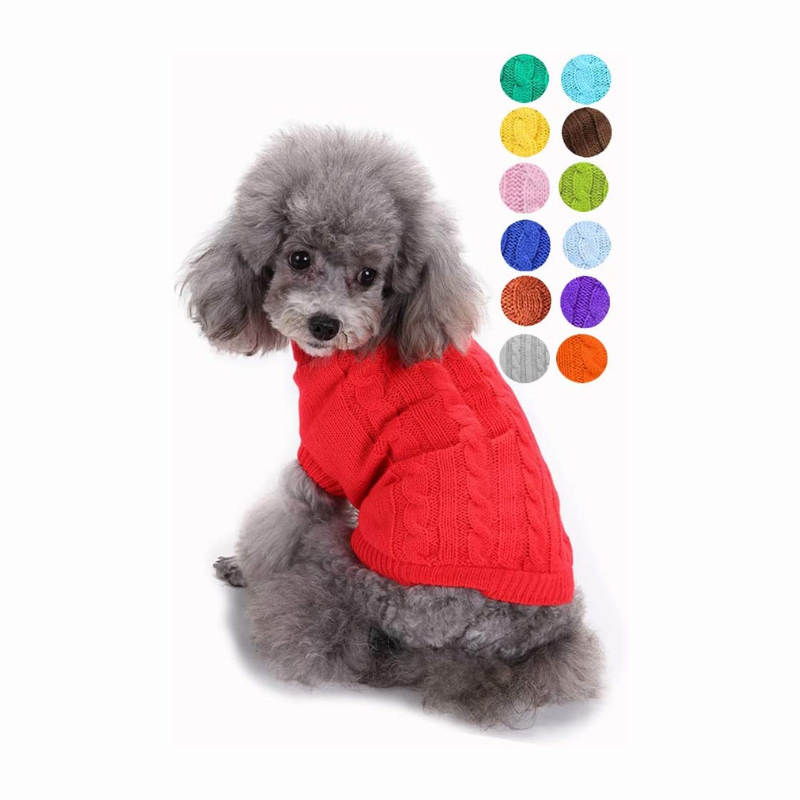 Cozy Knit Dog Sweater – Warm, Soft & Adorable Winter Pullover for Small Dogs & Cats
