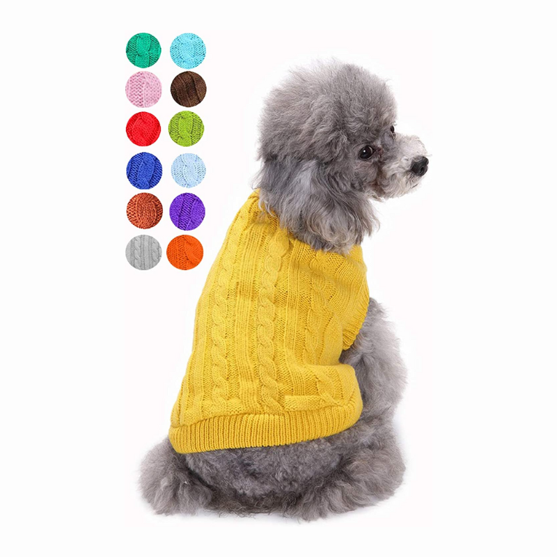 Cozy Knit Dog Sweater – Warm, Soft & Adorable Winter Pullover for Small Dogs & Cats