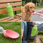 Silicone Dog Drinking Cap – Portable Bottle Top Bowl for On-the-Go Hydration