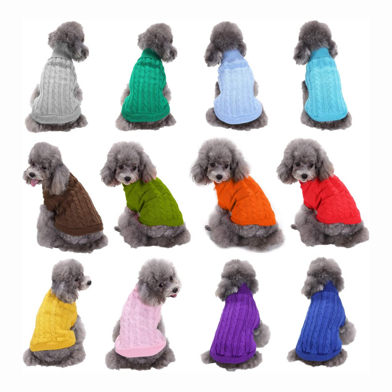 Cozy Knit Dog Sweater – Warm, Soft & Adorable Winter Pullover for Small Dogs & Cats