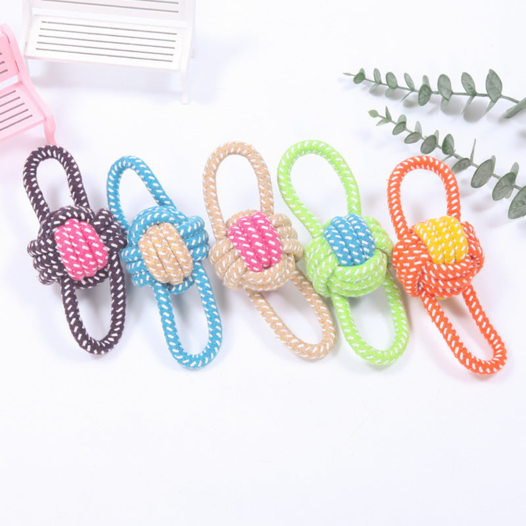 Durable Dog Chew & Tug Toy Set — Cotton Rope Duck Toy for Teething, Dental Health & Fun
