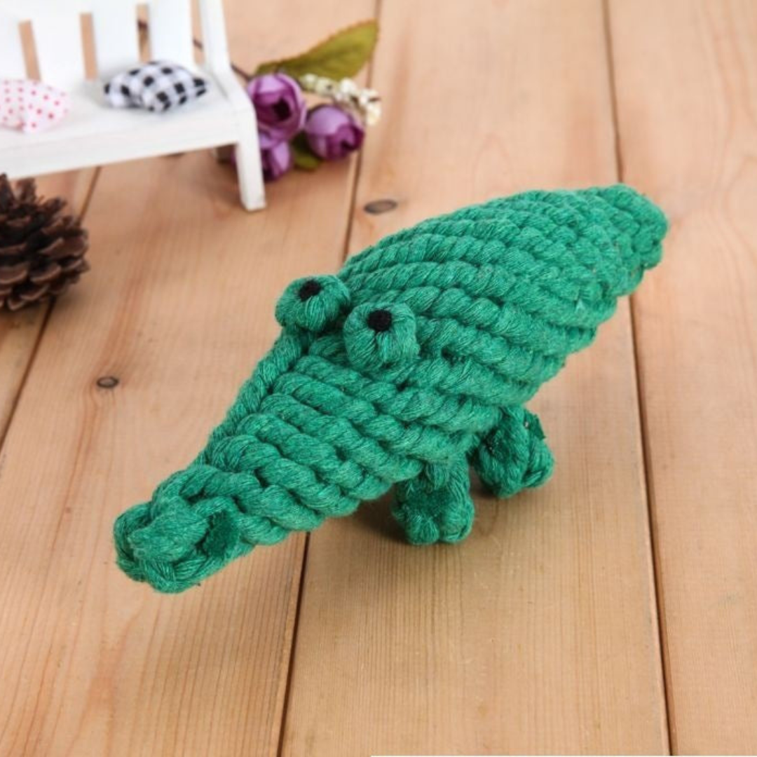 Durable Dog Chew & Tug Toy Set — Cotton Rope Duck Toy for Teething, Dental Health & Fun