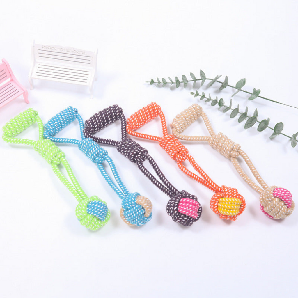 Durable Dog Chew & Tug Toy Set — Cotton Rope Duck Toy for Teething, Dental Health & Fun