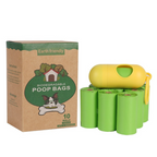 120 Biodegradable Poop Bags with Clip-On Dispenser for Dogs