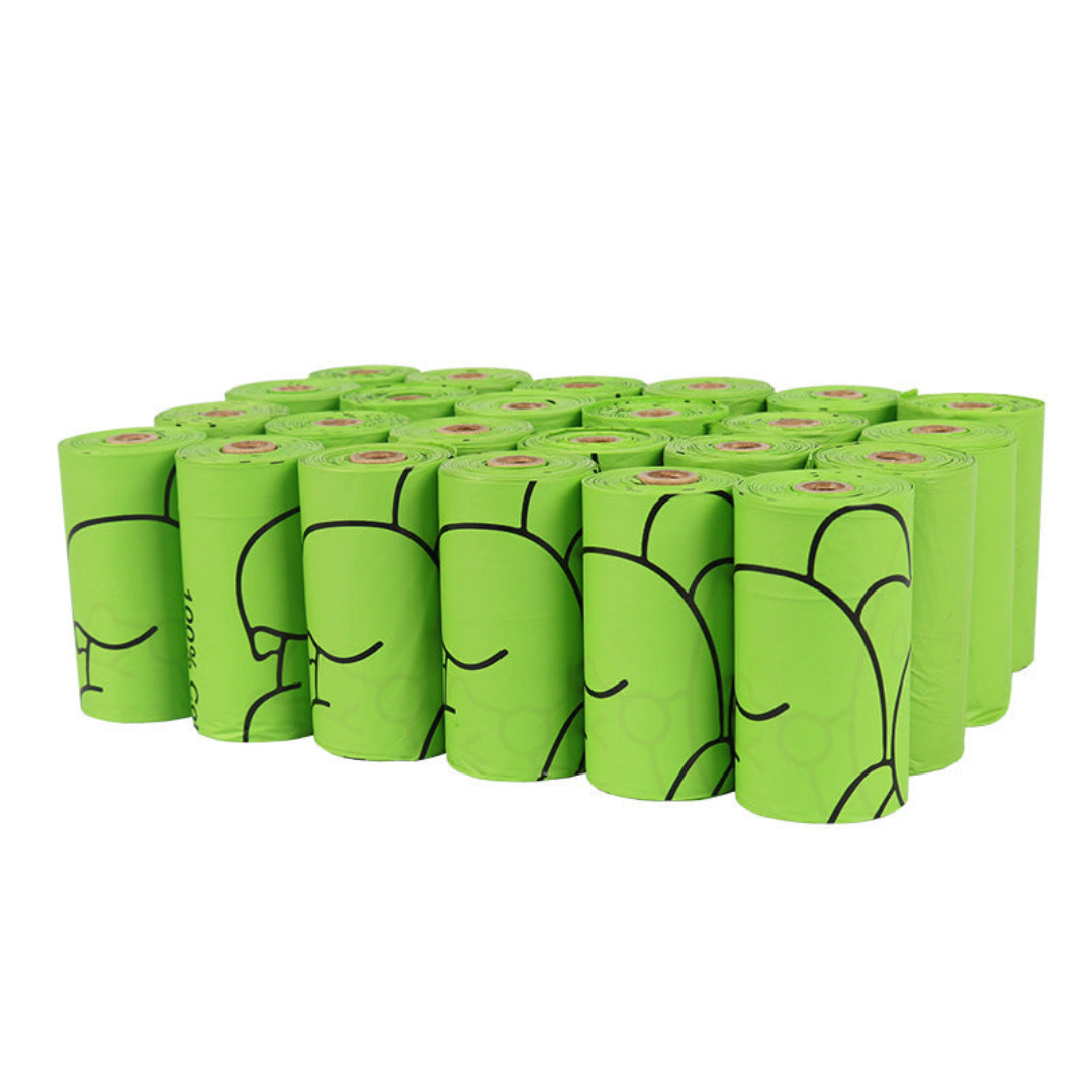 120 Biodegradable Poop Bags with Clip-On Dispenser for Dogs