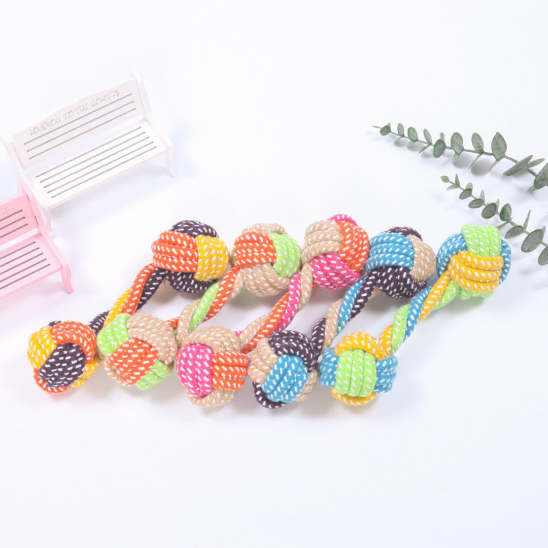 Durable Dog Chew & Tug Toy Set — Cotton Rope Duck Toy for Teething, Dental Health & Fun