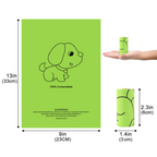120 Biodegradable Poop Bags with Clip-On Dispenser for Dogs
